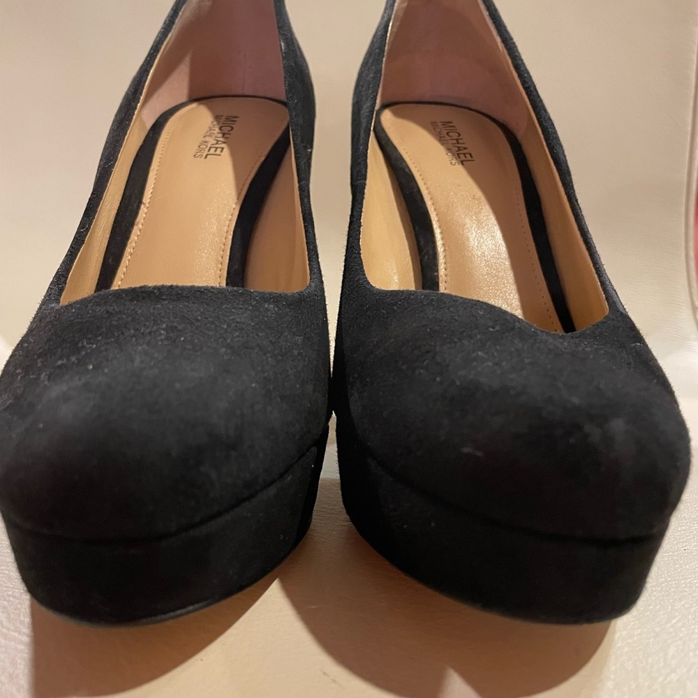 Michael Kors Black Suede Heels